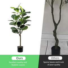 4' Artificial Fiddle Leaf Fig Tree