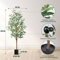 4' Artificial Olive Tree l GT-24982