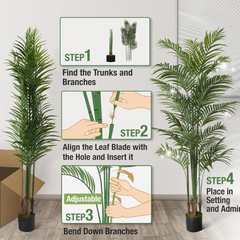 5' Artificial Palm Tree