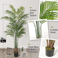 5' Artificial Palm Tree