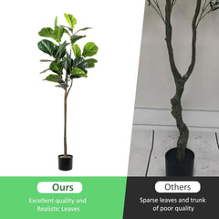 5' Artificial Fiddle Leaf Fig Tree