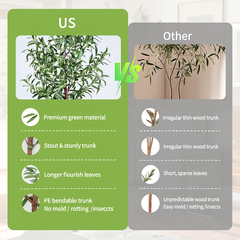 8' Artificial Olive Tree