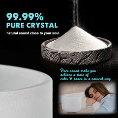 A4 Gaia's Tears Classic Crystal Singing Bowls (Free Rubber Mallets)