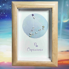 Capricorn Constellation Crystal Art