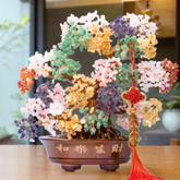 Feng Shui Crystal Chakra Tree with Healing Properties