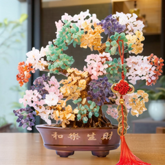 Feng Shui Crystal Chakra Tree with Healing Properties