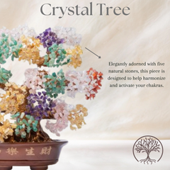 Feng Shui Crystal Chakra Tree with Healing Properties