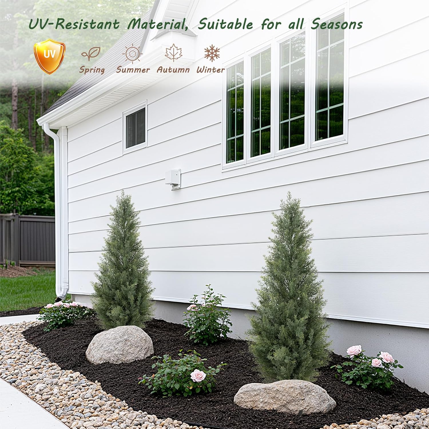 3' Artificial Cypress Trees
