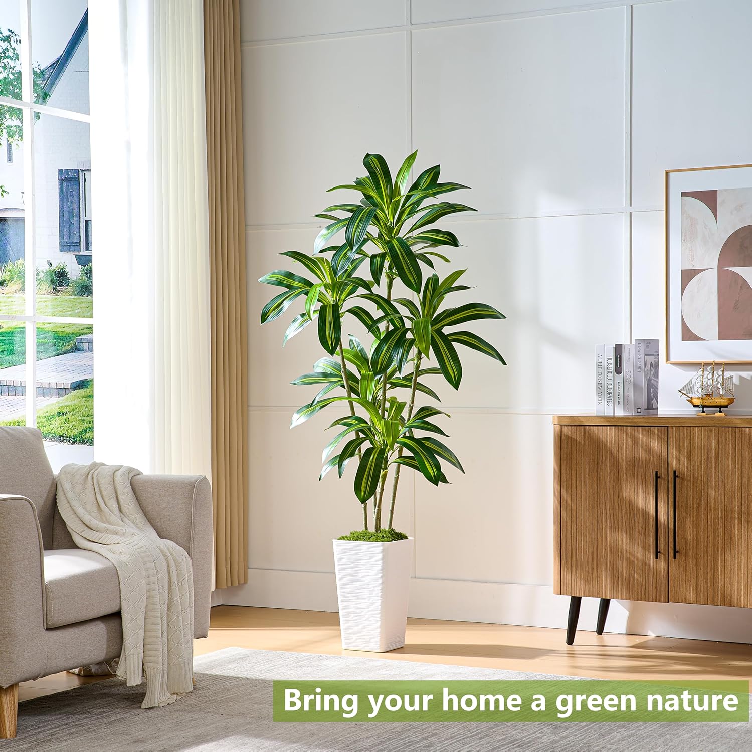 6' Artificial Dracaena tree