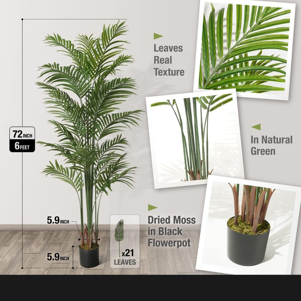 6' Artificial Palm Tree