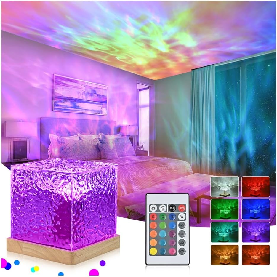 Gaia's Tears Ocean Wave Crystal LED Lamp